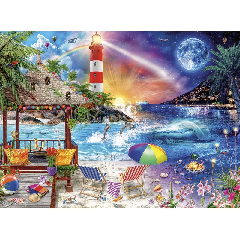 Buffalo Games – Night & Day Collection – Life’s A Beach – 1000 Piece Jigsaw Puzzle