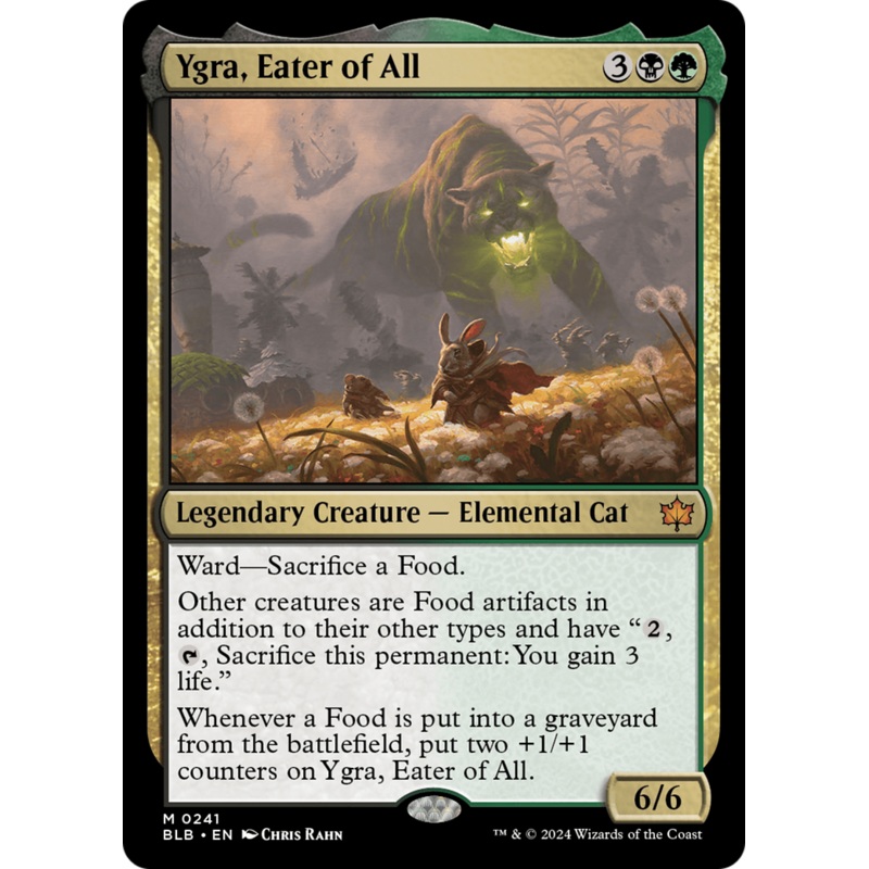 Ygra, Eater of All (BLB-241) – Bloomburrow Foil [Mythic]