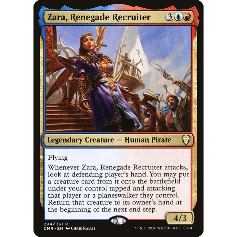 Zara, Renegade Recruiter (CMR-294) – Commander Legends [Rare]