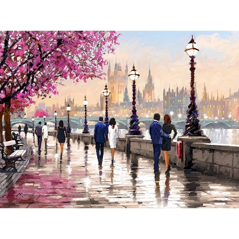 Along the River  2000 Piece Jigsaw Puzzle (Castorland)