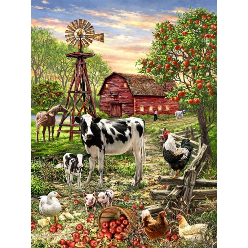 Barnyard Animals 500 Piece Jigsaw Puzzle by Springbok