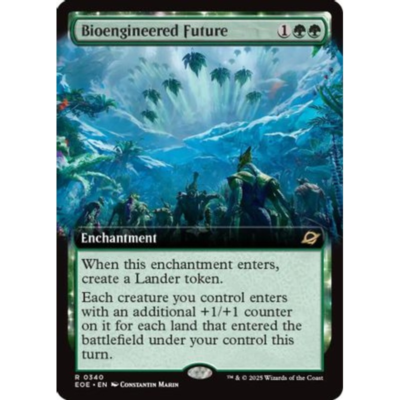 Bioengineered Future (Extended Art) (EOE-340) – Edge of Eternities Foil [Rare] Near Mint