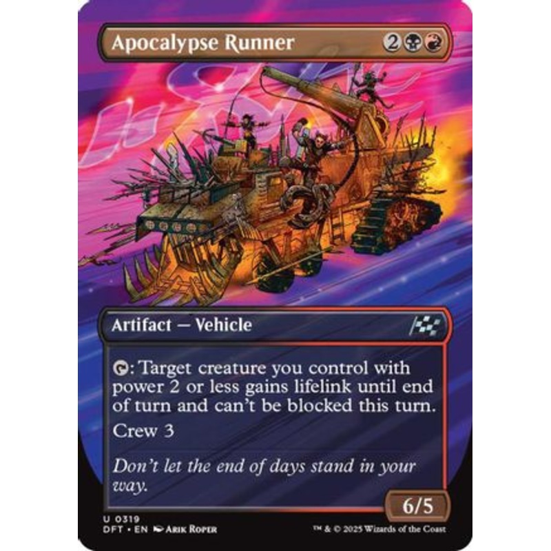 Apocalypse Runner (Borderless) (DFT-319) – Aetherdrift Foil [Uncommon]