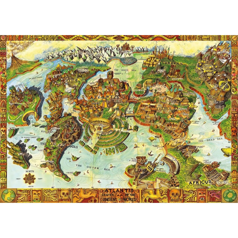 Atlantis Centre of the Ancient World  1000 Piece Jigsaw Puzzle (Bluebird Puzzle)