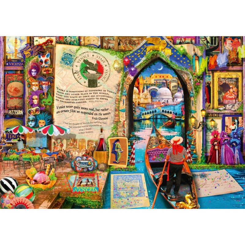 Bluebird Puzzle 70259 Life is an Open Book Venice 4000 Piece Jigsaw Puzzle
